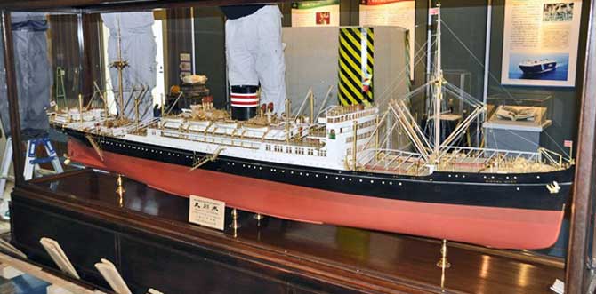 日本郵船博物館・氷川丸の模型