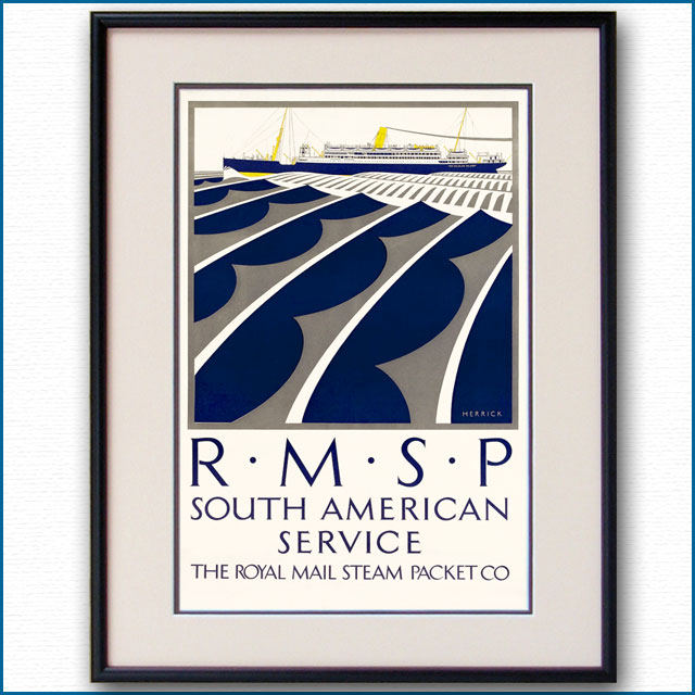 1921年 RMSPロイヤルメールラインのポスター 2317LL
