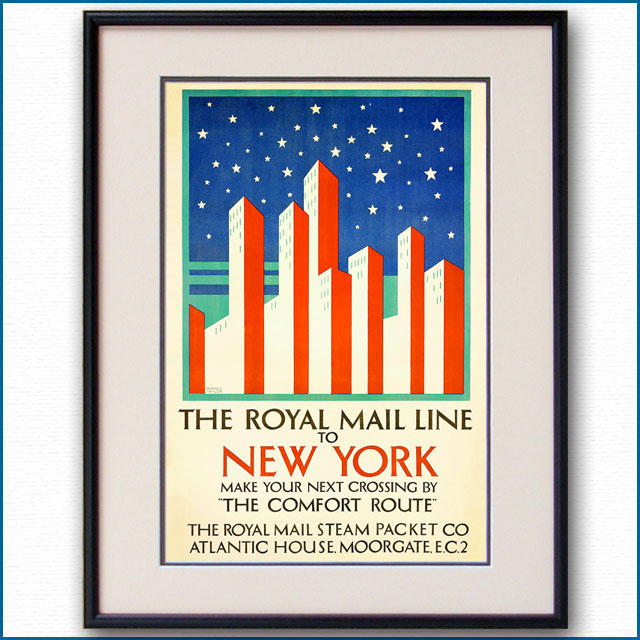 1925年 RMSPロイヤルメールラインのポスター 2319LL