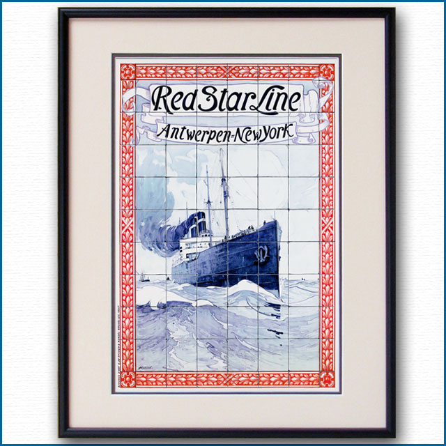 1901年 アンリ・カシエ レッドスターラインのポスター 2379LL