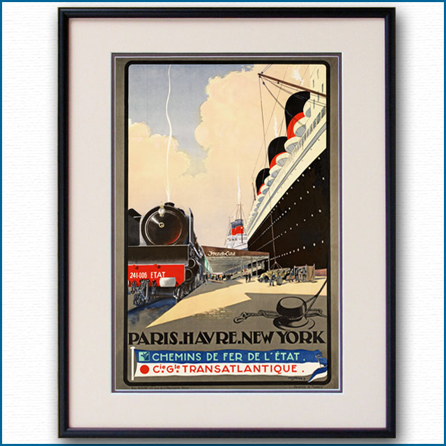 1932年 フレンチライン 仏東部鉄道のポスター 2411LL