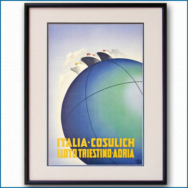 1936年 カッサンドル イタリアンラインのポスター 2971LL
