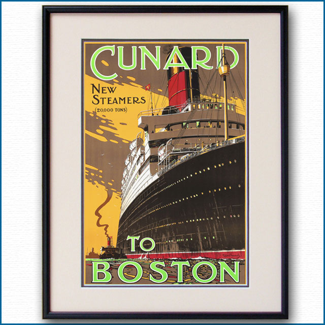 1922年 キュナード 客船ラコニアのポスター 3069LL