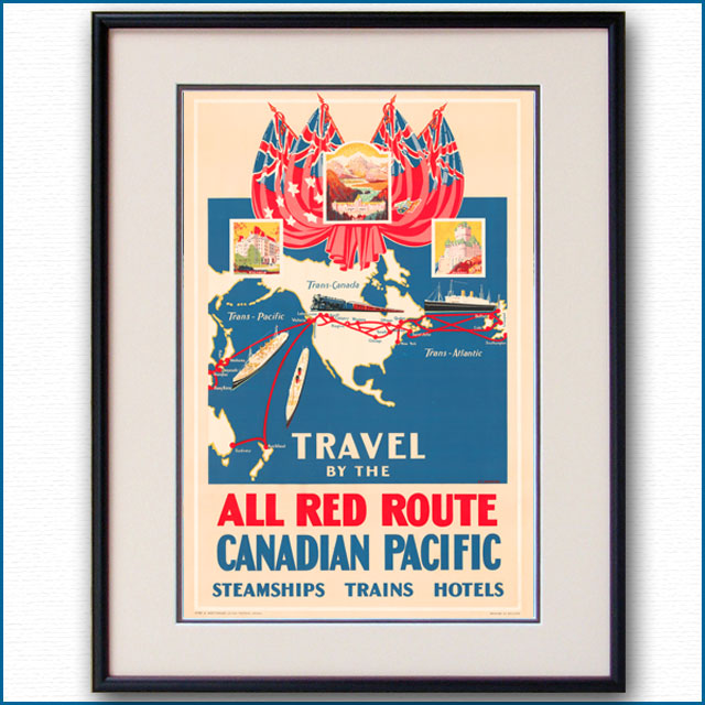 1929年 アルフレッド・クロッカー カナディアンパシフィックのポスター 3077LL
