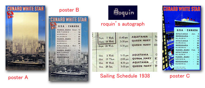 キュナードホワイトスターのポスター・ロクイン：四方海話：ポスター販売・Ocean-Note